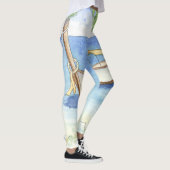 Ochtend in Bali Waterverf Leggings (Rechts)