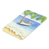 Ochtend in Bali Waterverf Magneet (Linkerzijde)