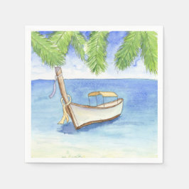 Ochtend in Bali Waterverf Servet