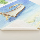 Ochtend in Bali Waterverf Sherpa Deken (3/4)