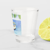 Ochtend in Bali Waterverf Shot Glas (Rechts)