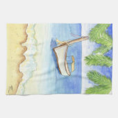 Ochtend in Bali Waterverf Theedoek (Horizontaal)