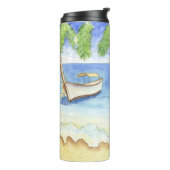 Ochtend in Bali Waterverf Thermosbeker (Gedraaid links)