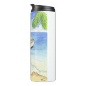 Ochtend in Bali Waterverf Thermosbeker (Geroteerd rechts)