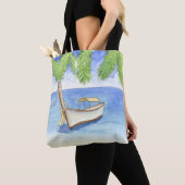 Ochtend in Bali Waterverf Tote Bag (Dichtbij)