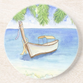 Ochtend in Bali Waterverf Zandsteen Onderzetter