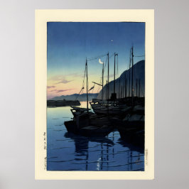 Ochtend in Beppu door Hasui Poster