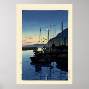 Ochtend in Beppu door Hasui Poster