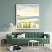 Ochtend in Chatham | Cape Cod Aquarel Schilderij Poster