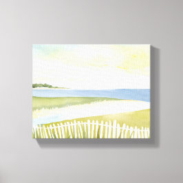 Ochtend in Chatham | Cape Cod Waterverf schilderij Canvas Afdruk