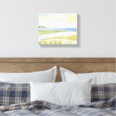 Ochtend in Chatham | Kaap Cod Aquarel Schilderij Canvas Afdruk (Insitu (Slaapkamer))