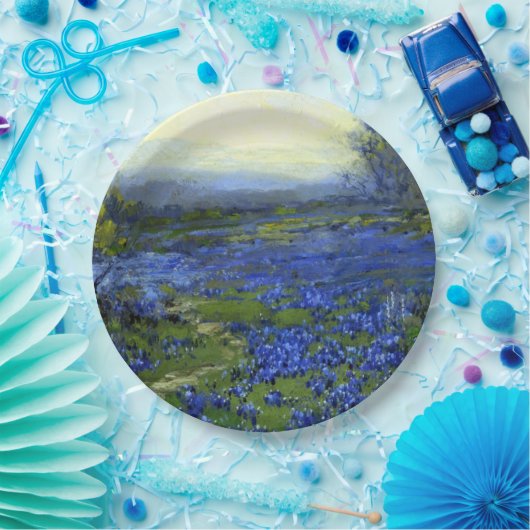 Ochtend in de Bluebonnets Papieren Bordje (Feest)