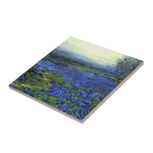 Ochtend in de Bluebonnets Tegeltje (Zijkant)