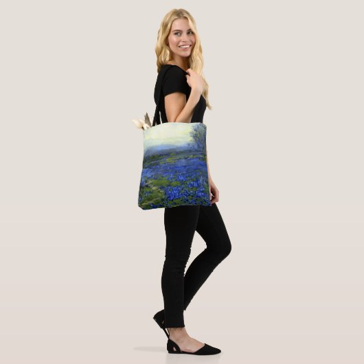 Ochtend in de Bluebonnets Tote Bag (Op model)