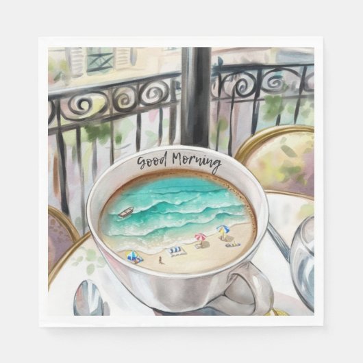 Ochtend in een kopje servet (Voorkant)