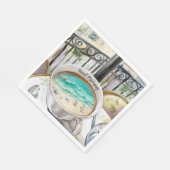 Ochtend in een kopje servet (Hoek)