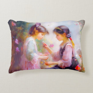 Ochtend in een tuin accent kussen