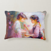 Ochtend in een tuin accent kussen (Achterkant)