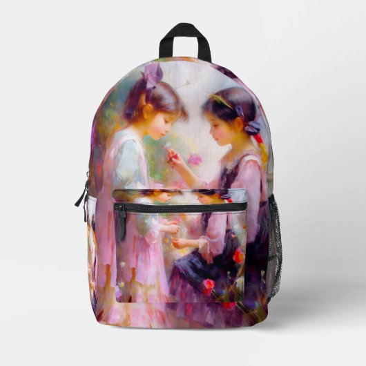 Ochtend in een tuin bedrukte rugzak (Voorkant)