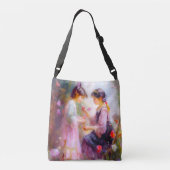 Ochtend in een tuin crossbody tas (Achterkant)