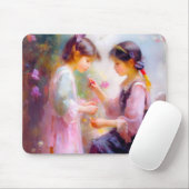 Ochtend in een tuin muismat (Met muis)