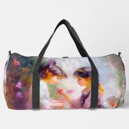 Ochtend in een tuin plunjezak