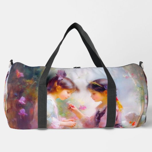 Ochtend in een tuin plunjezak (Voorkant)