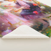 Ochtend in een tuin sherpa deken (3/4)