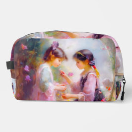 Ochtend in een tuin toilettasje