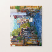 Ochtend in Santillana del Mar - Het echte Spanje Legpuzzel (Verticaal)