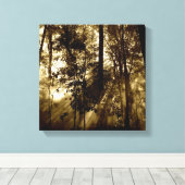 Ochtend in Vorst Canvas Afdruk (Insitu (Houten vloer))