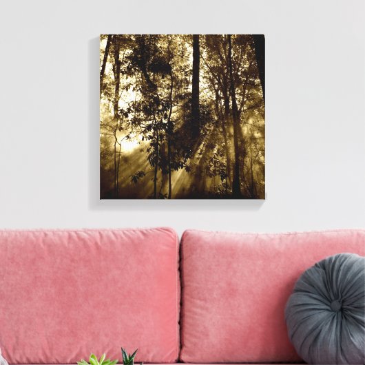 Ochtend in Vorst Canvas Afdruk (Insitu (Woonkamer))