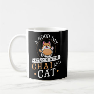 Ochtend Indische Desi Chai Cat Cup Koffiemok