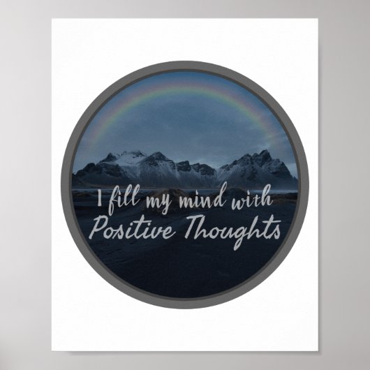 ochtend inspirerend woorden voor zelfaanvaarding poster (Voorkant)