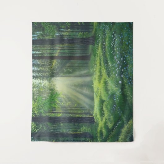 "Ochtend is gebroken" groot tapijt Wandkleed (Voorkant)