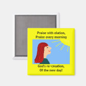 OCHTEND IS GEBROKEN - magneet (Voorkant / Achterkant)