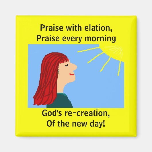 OCHTEND IS GEBROKEN - magneet (Voorkant)