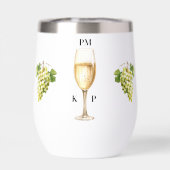 Ochtend Koffie Avond Champagne Time Tumbler (Achterkant)