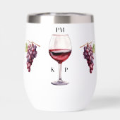 Ochtend Koffie Avond Rode Wijn Tijd Tumbler (Achterkant)