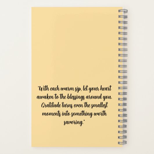 Ochtend Koffie en Dankbaarheid Dagboek Notitieboek (Achterkant)