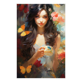 Ochtend koffie foto foto afdruk