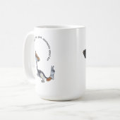 Ochtend Koffie Mok met Vriendelijke Middeleeuwse M (Voorkant links)