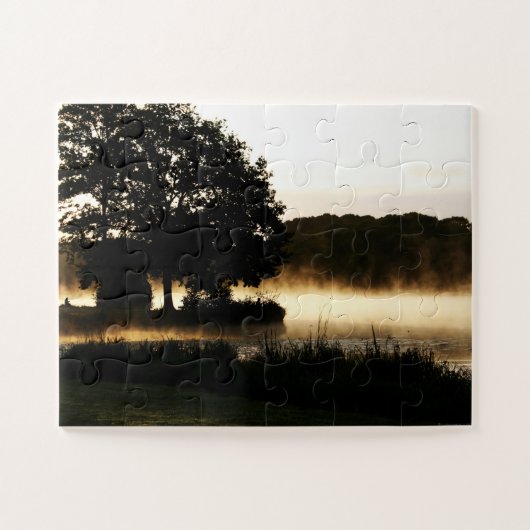 Ochtend Lake Scene 11x14 30pc jpcna Legpuzzel (Horizontaal)