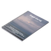 Ochtend Maan Over de Oceaan Bijbel Verse Journal Notitieboek (Linkerzijde)