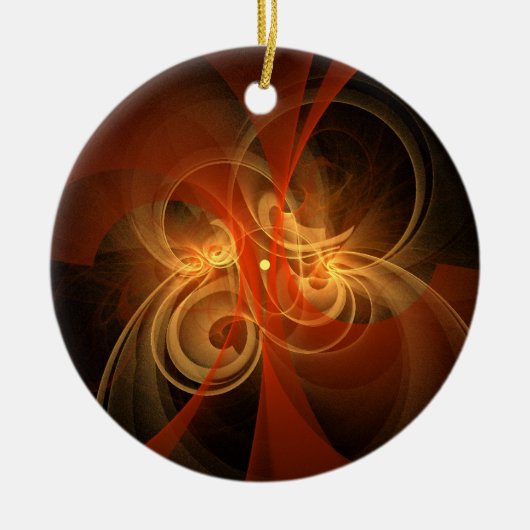 Ochtend Magic Abstract Art Circle Ornament (Voorkant)
