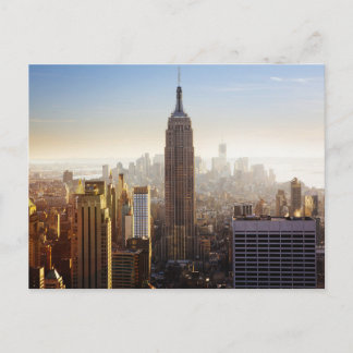 Ochtend Manhattan Silhouet Briefkaart