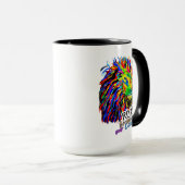 Ochtend Motivatie Leeuw Mok (Voorkant rechts)