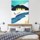 Ochtend Musher Canvas Afdruk (Insitu (Slaapkamer))