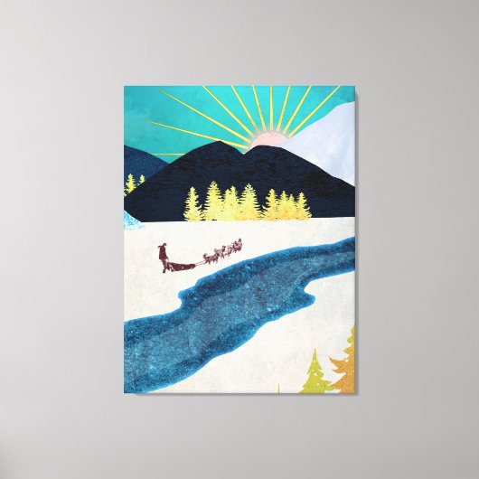 Ochtend Musher Canvas Afdruk (Voorkant)