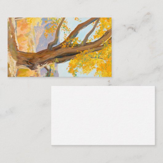 Ochtend oktober 1940, ingediend door Maynard Dixon Visitekaartje (Voorkant / Achterkant)